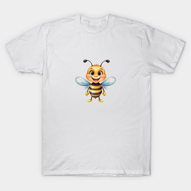 Honey bee T-Shirt by Moxis Watercolor